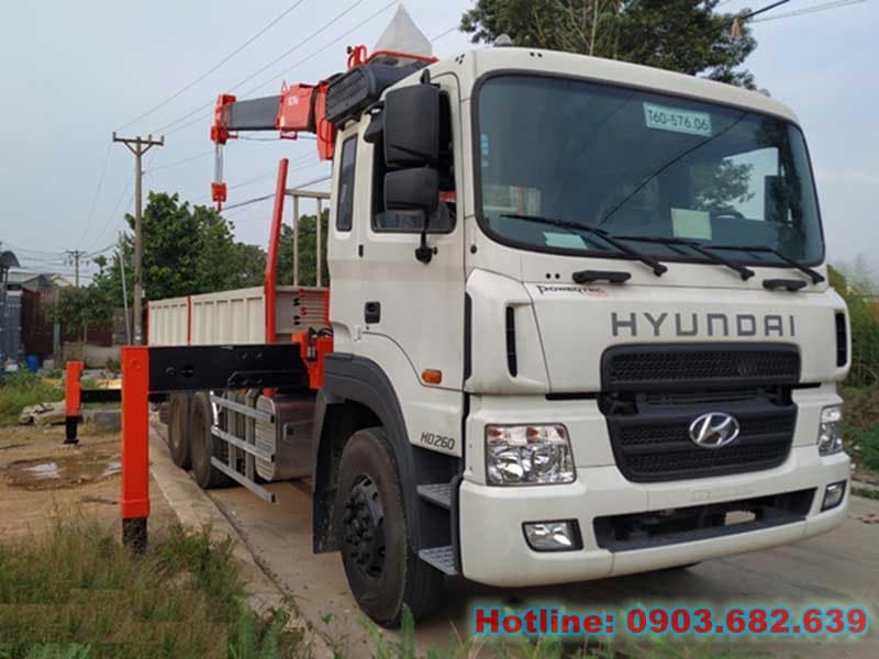 Xe Cẩu HUYNDAI 9 Tấn HD260 Gắn Cẩu KANGLIM KS2056 4