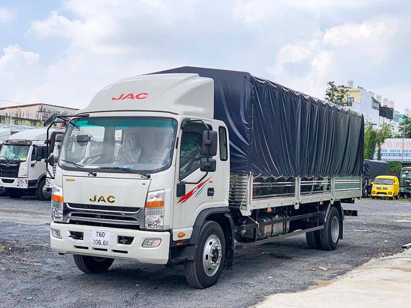 Xe Tải JAC 9 Tấn Thùng Mui Bạt Dài 7 Mét 7