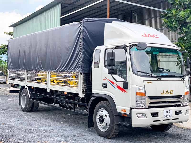 Xe Tải JAC 9 Tấn Thùng Mui Bạt Dài 7 Mét 6