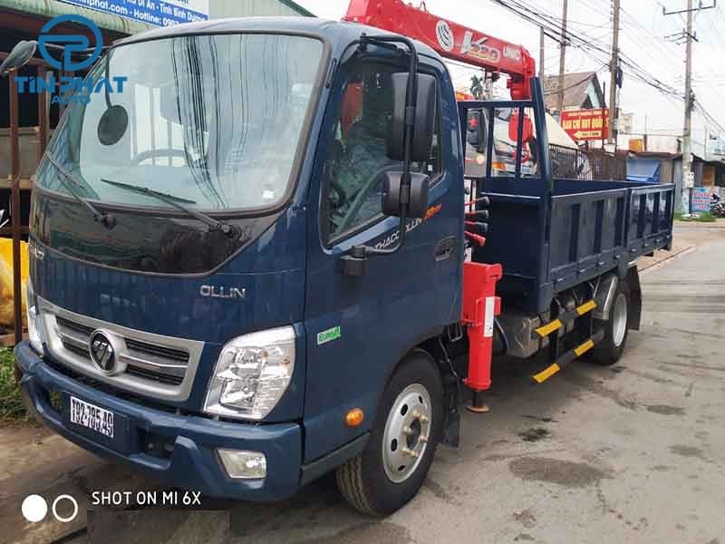 Xe Cẩu Thaco Olin 350 Gắn Cần Unic 233