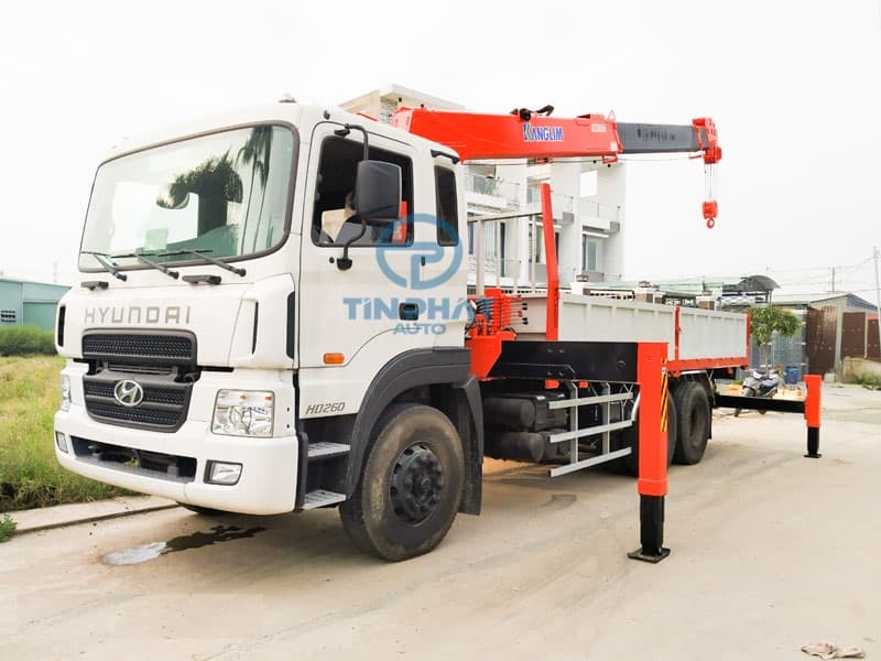 Xe cẩu Hyundai HD260 gắn cẩu Kanglim