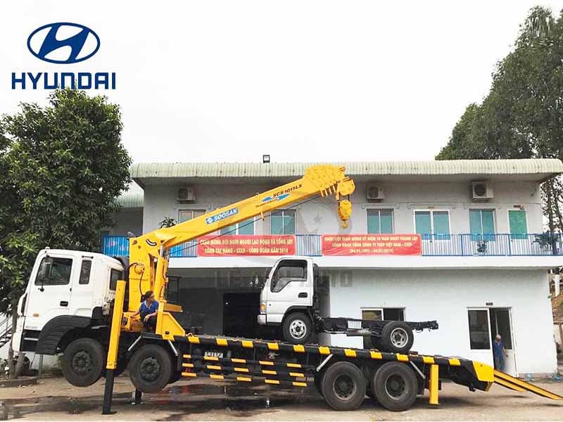 Xe Nâng Đầu Gắn Cẩu Hyundai HD320-Chở Xe Công Trình 2