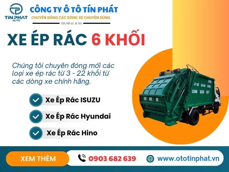 Xe Ép Rác Hino 6 Khối-Hino Dutro 2