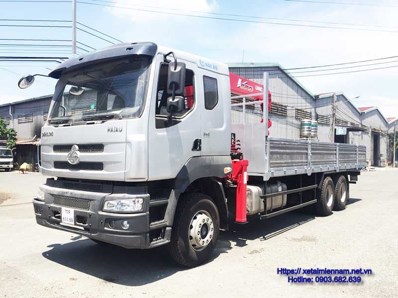 Xe Chenglong 3 Chân Gắn Cẩu Unic 5 Tấn 2