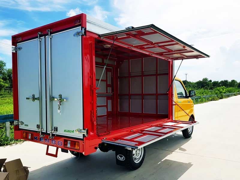Xe Tải Kenbo Thùng Kín Cánh Dơi 800Kg-BÁN HÀNG LƯU ĐỘNG 2