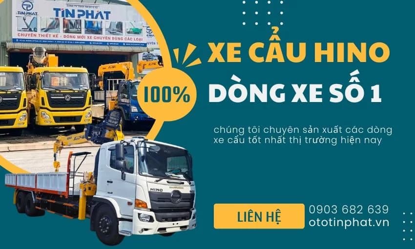 Mua Xe Cẩu Hino-Dòng xe số 1 Hiện nay
