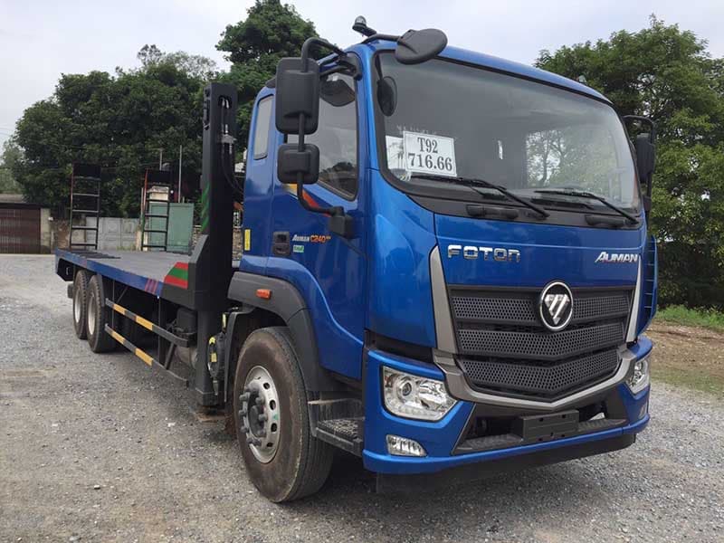 Xe Nâng Đầu Chở Máy Công Trình Thaco Auman 3 Chân