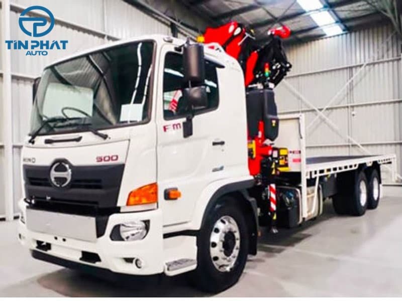 Xe Tải Hino Gắn Cẩu Gập-PALFINGER 12 TẤN