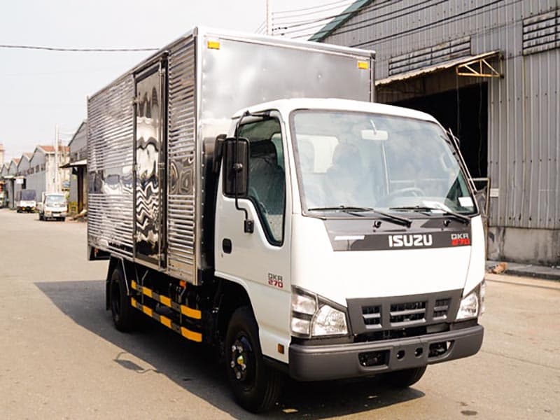 Xe Tải Isuzu 1.9 Tấn Thùng Kín 4.3m - INOX