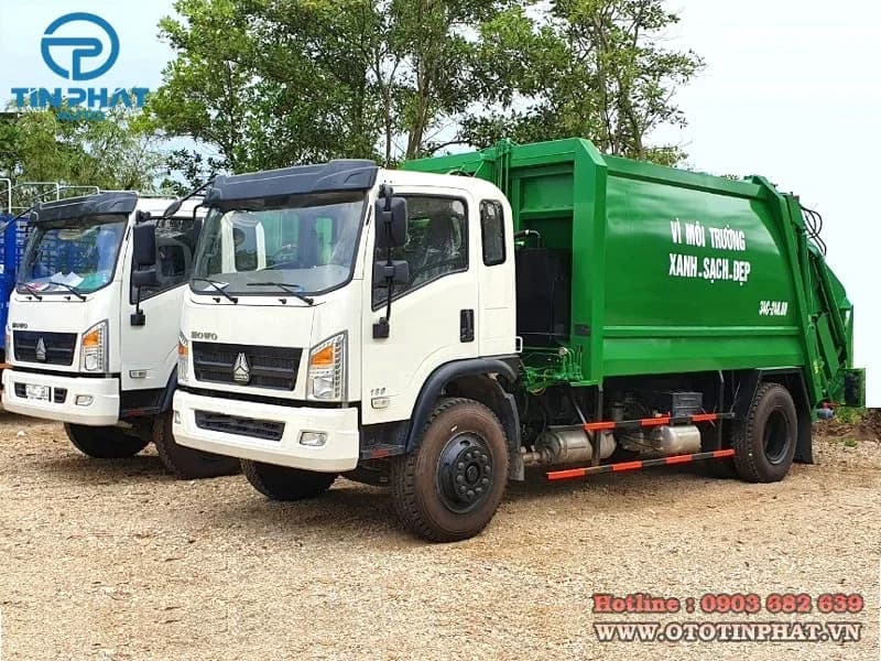 Xe Ép Rác Howo 12 Khối