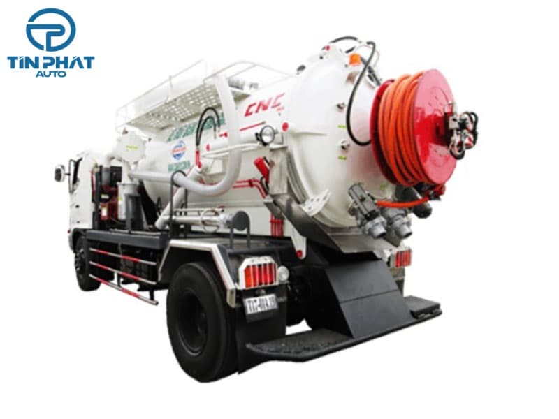 Xe Hút Bùn Thông Cống Hino 6 khối 4