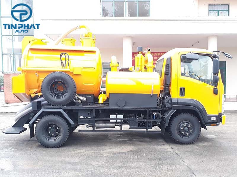 Xe Hút Chất Thải Isuzu 3 Khối 4