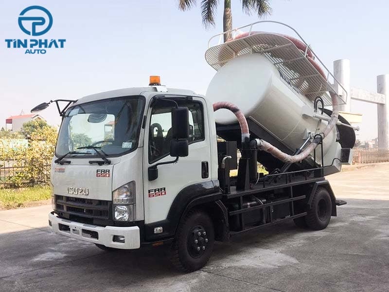 Xe Hút Chất Thải Isuzu 4 Khối