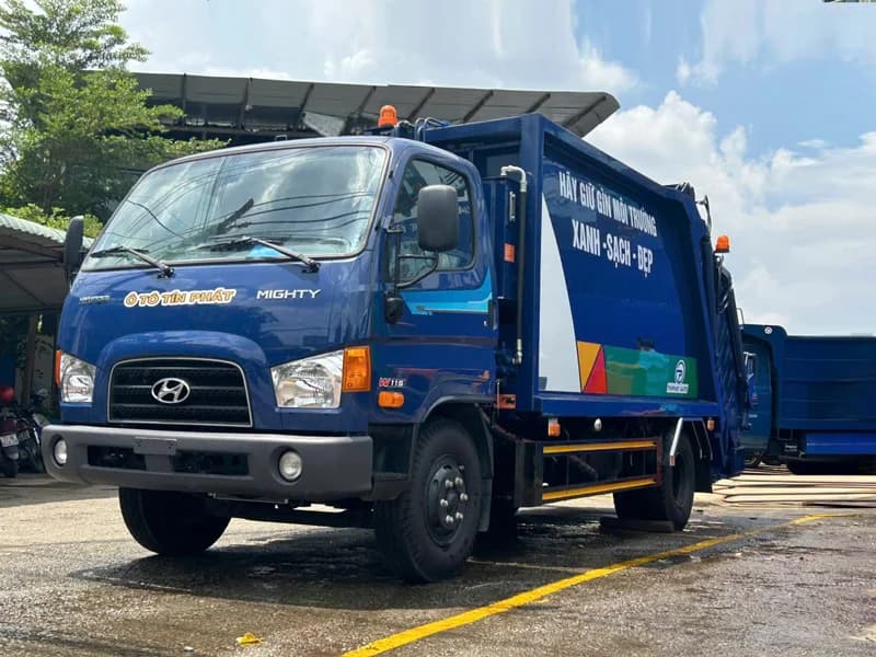 Xe Ép Rác 9 Khối-Hyundai Newmighty