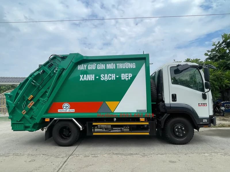 Xe Ép Rác 9 Khối Isuzu FRR90 6
