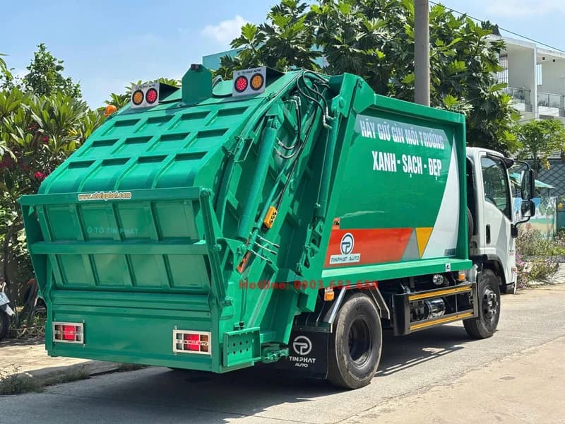 Xe Ép Rác Isuzu 7.5 Khối 2