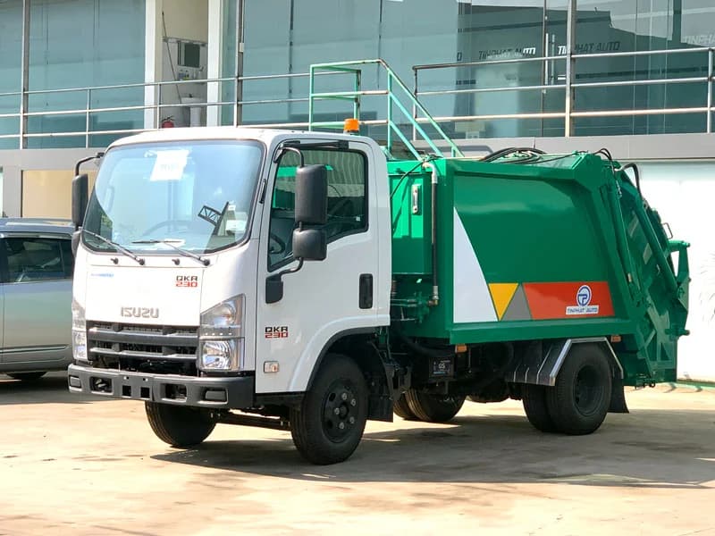 Xe Ép Rác 3 Khối  ISUZU