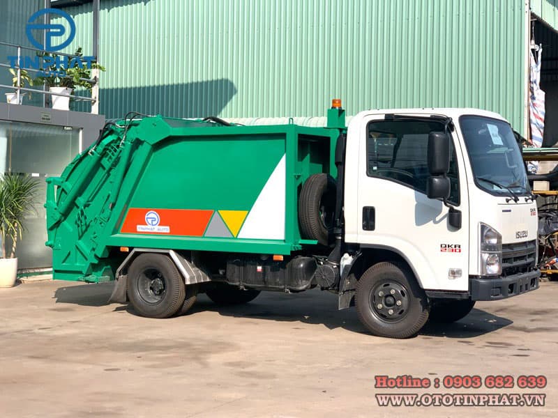 Xe Ép Rác 3 Khối  ISUZU 4