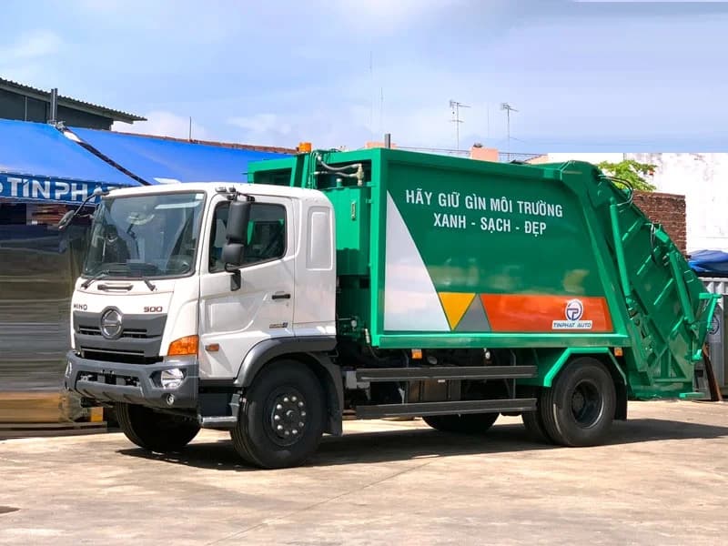 Xe Ép Rác Hino 14 khối