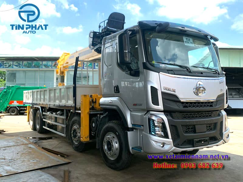 Xe Chenglong 4 Chân Gắn Cẩu Soosan 12 Tấn 2