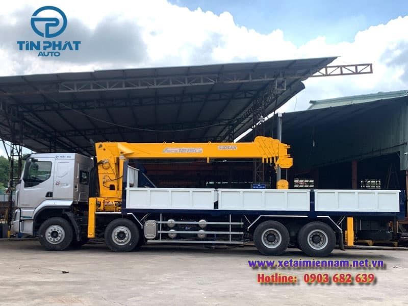 Xe Chenglong 4 Chân Gắn Cẩu Soosan 12 Tấn 4