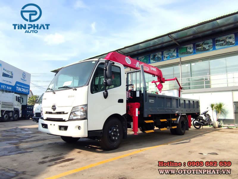 Xe Tải Hino Gắn Cẩu Unic 3 Tấn 5 Khúc 6