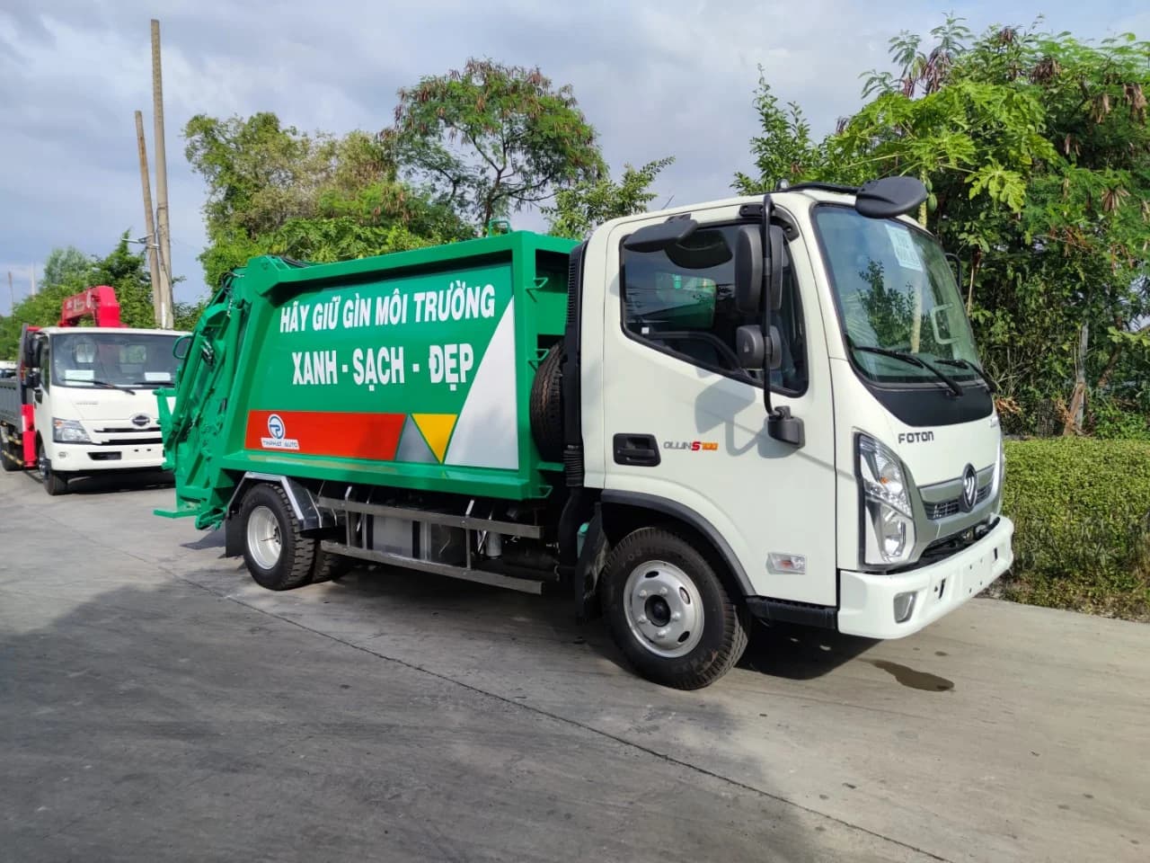 Xe Ép Rác 6 Khối Thaco Ollin S700