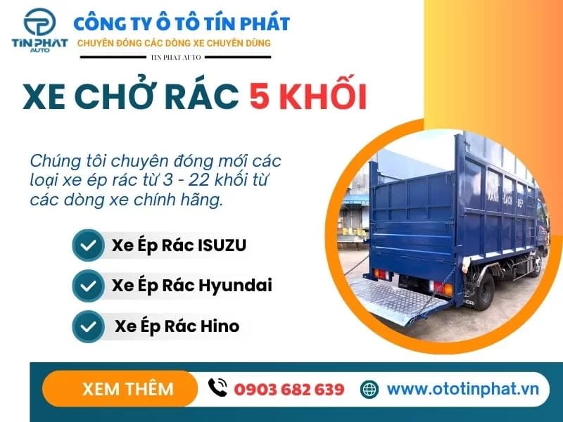 Xe Thu Gom Rác 5 Khối HYUNDAI PORTER H150 2