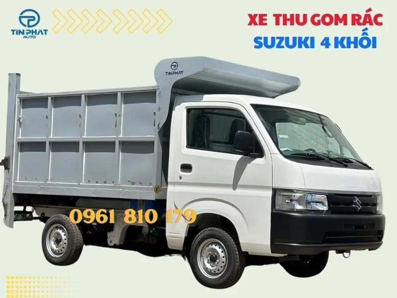 Xe Chở Rác Suzuki 3 khối 4