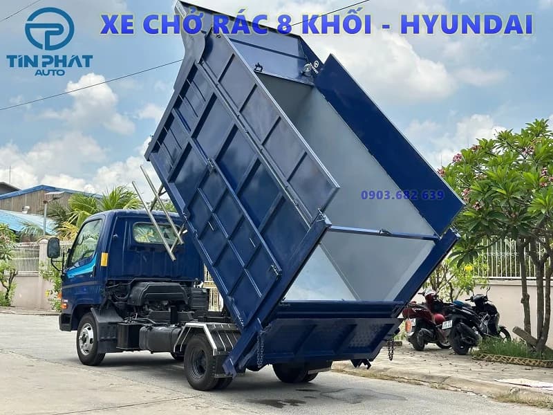 Xe Chở Rác 8 khối Hyundai E5 3