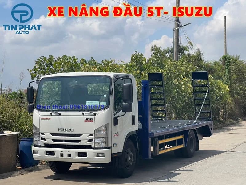Xe Nâng đầu chở máy công trình ISUZU NQR
