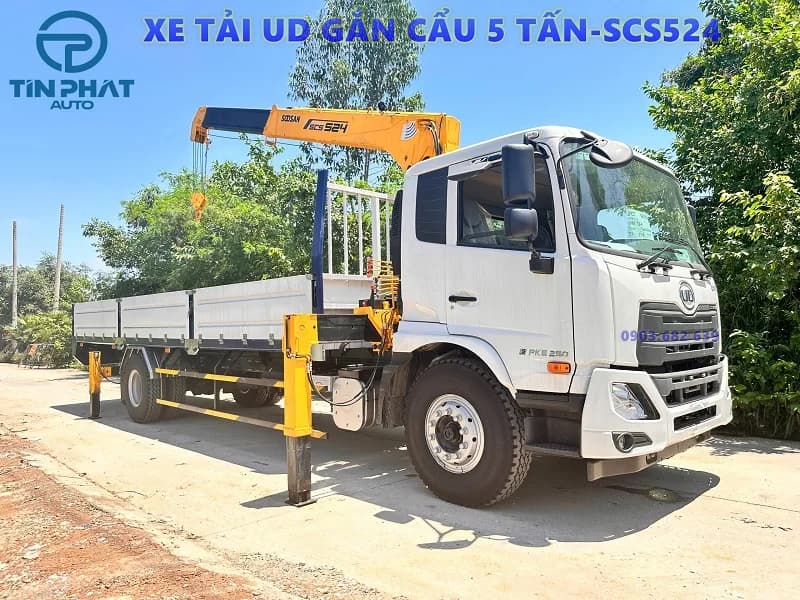 Xe Tải UD Gắn Cẩu 5 Tấn SCS524