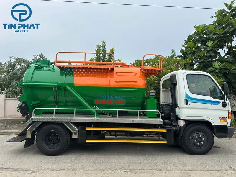 Xe Hút Hầm Cầu Bể Phốt 6 Khối 3