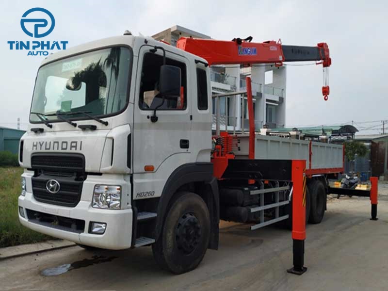 Xe tải Hyundai HD260 gắn cẩu Kanglim