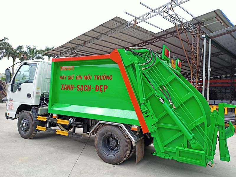 xe ép rác isuzu 3 khối