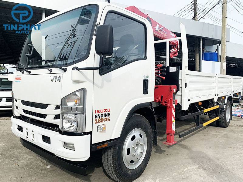 Xe Tải ISUZU 7 Tấn Gắn Cẩu Unic