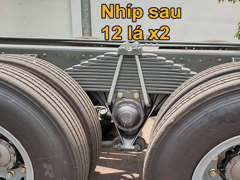 Xe Tải Thùng HOWO 4 Chân -Nhíp sau