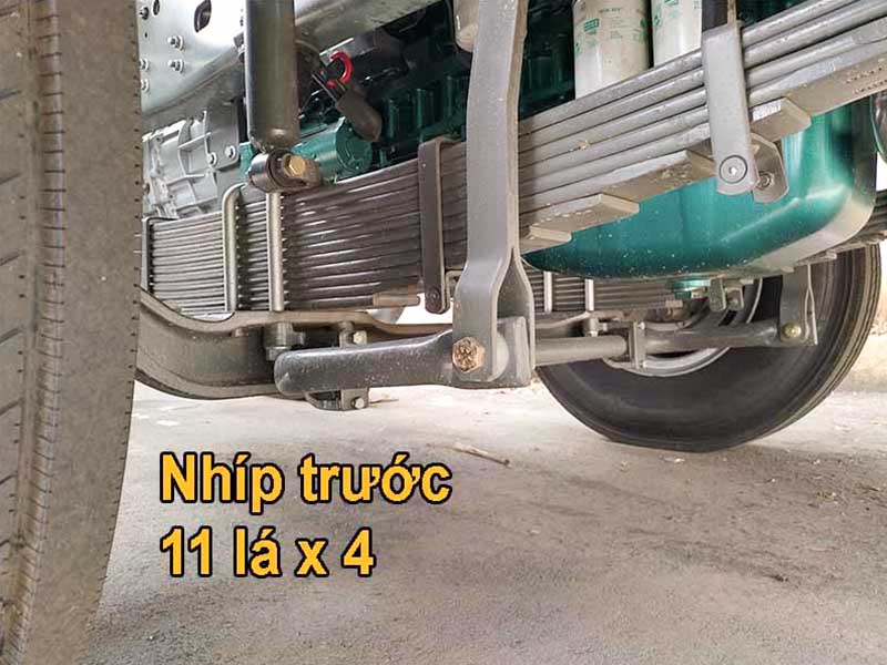 Xe Tải Thùng HOWO 4 Chân -Nhíp trước