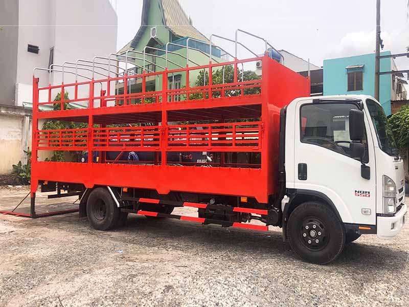 Xe tải isuzu 5 tấn chở xe máy