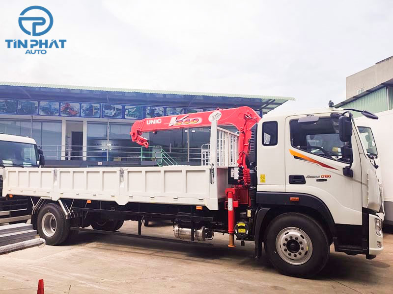 Xe Tải Thaco Auman 9 Tấn Gắn Cẩu Unic URV340