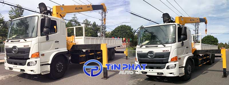 Cẩu Soosan lắp trên xe tải Hino