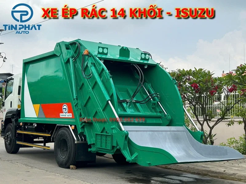 Xe Ép Rác 14 Khối ISUZU FVR-E5