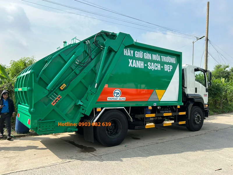 Xe Ép Rác 14 Khối ISUZU FVR3