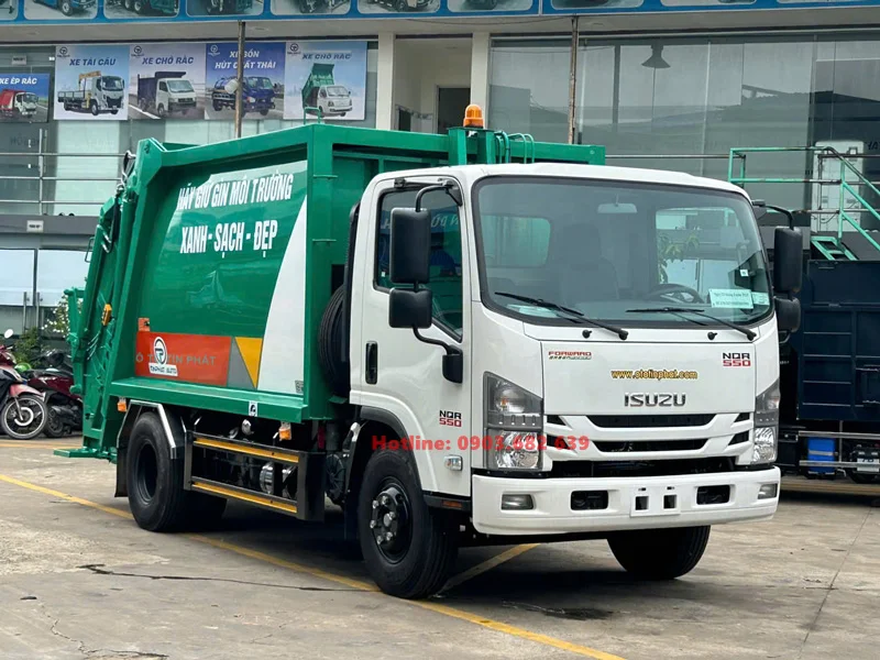 Xe Ép Rác Isuzu 7.5 Khối