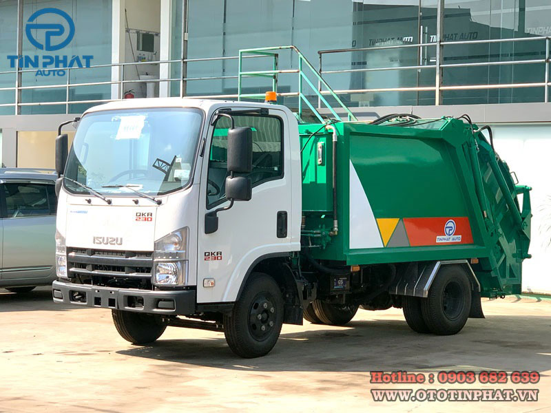 Xe ép rác isuzu 3 khối