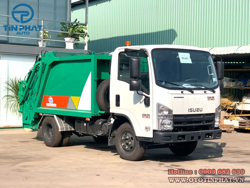 Xe ép rác isuzu 3 khối