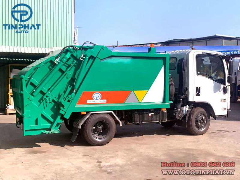 Xe ép rác isuzu 3 khối