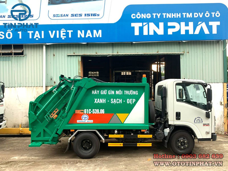 Xe ép rác isuzu 3 khối