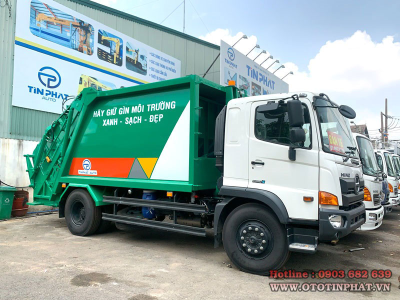 Xe ép rác 14 khối Hino