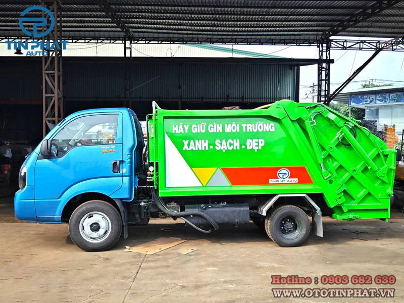 Xe Ép Rác 3 Khối KIA K250